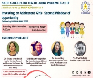 Webinar on Investing on Adolescent Girls Nutrition- Second Window of opportunity