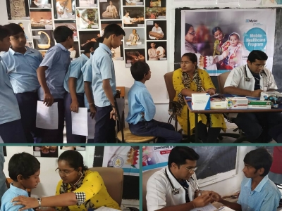 Extensive health screening camps for government schools in Hyderabad